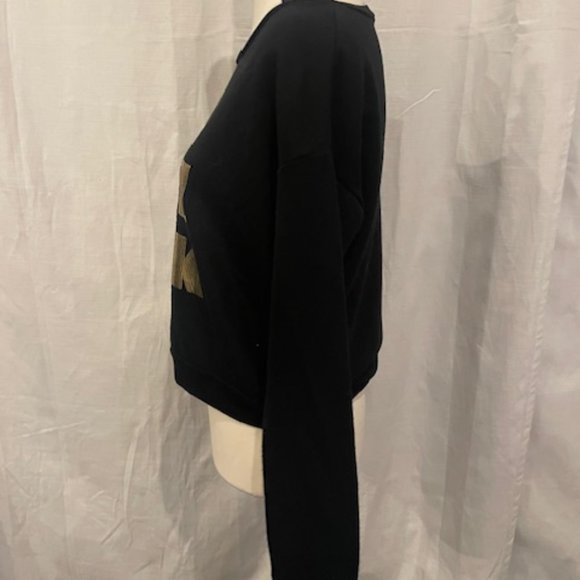 Leith Sweater Gold Text Pop Fizz Clink Size XS - Picture 2 of 7